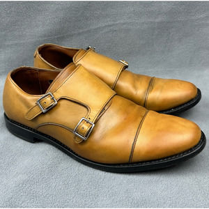 Allen Edmonds Mora 2.0 Leather Double Monk Oxford Shoes Men Size 10